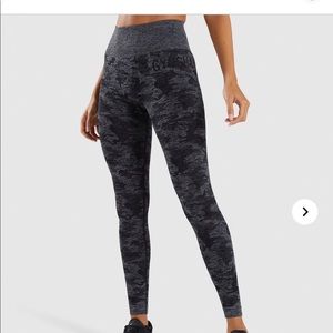 Gym shark Never work Camo Leggings